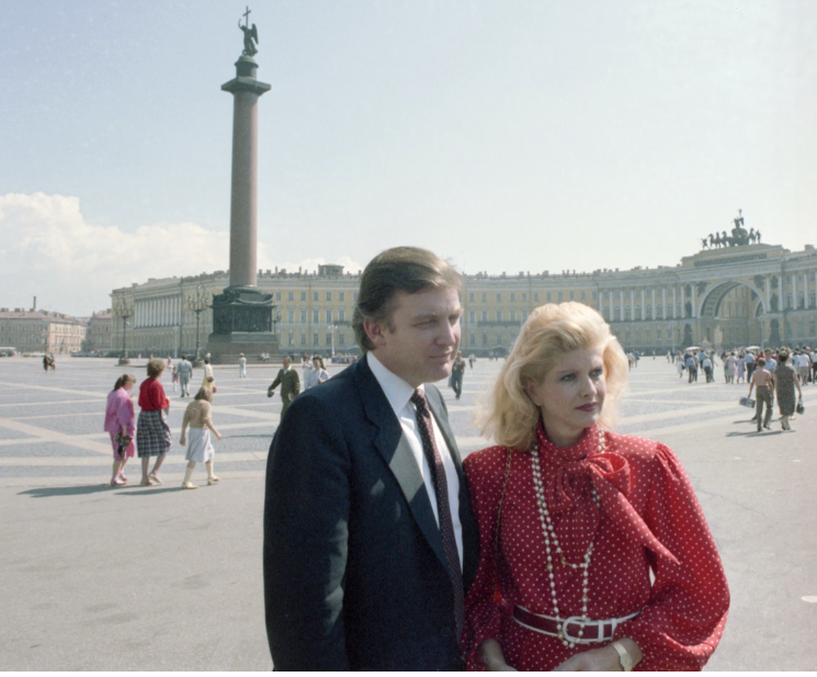 Donald Trump e Ivana Trump in visita in Russia