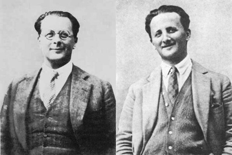 Ritratto in bianco e nero dei fratelli Carlo e Nello Rosselli, simboli della resistenza antifascista italiana