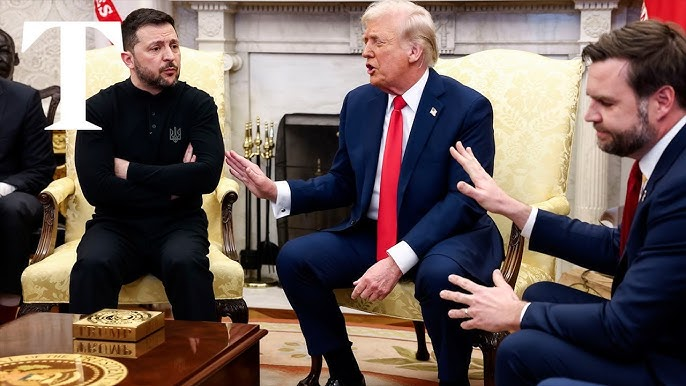 Zelensky, Trump e JD Vance discutono animatamente nello Studio Ovale durante un acceso confronto sulla guerra in Ucraina