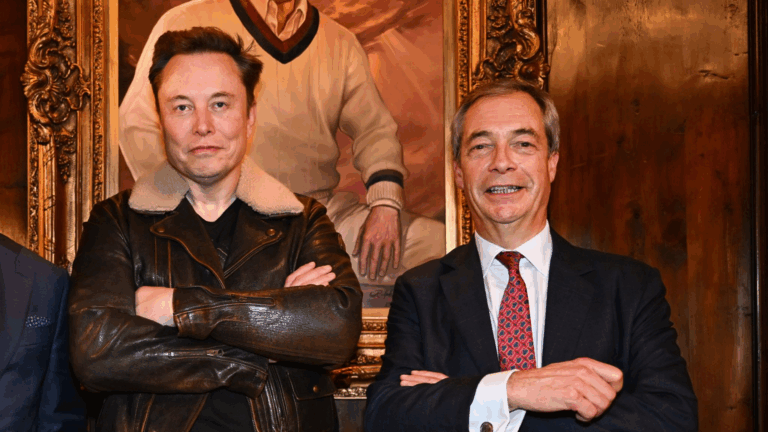 Elon Musk e Nigel Farage simboli della crisi nell’estrema destra britannica legata a Reform UK